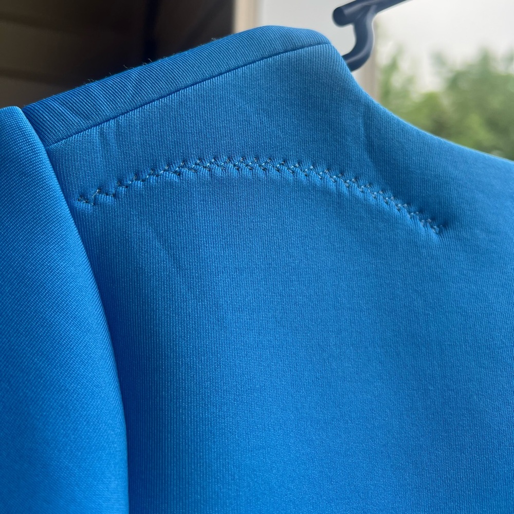 🆕🦋🌼 Cynthia Rowley Electric Blue Embroidered Fit & Flare Mini Dress Size 6 Prom - Picture 6 of 13